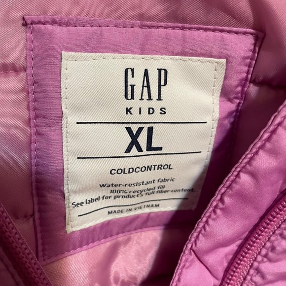 GAP KIDS Purple Jacket Youth Cold Control Water Resistant Hooded Full Zip XL - Picture 5 of 5